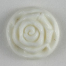 Modeknopf - WEISS - Größe: 11mm