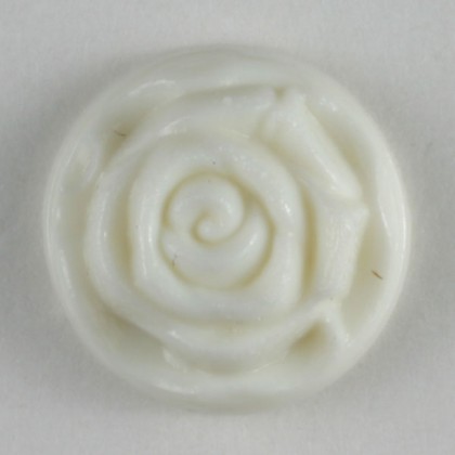 Modeknopf - WEISS - Größe: 11mm
