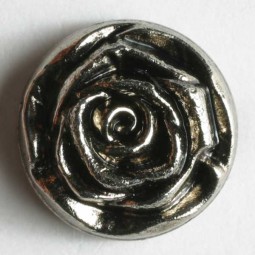 Modeknopf - ALTSILBER - Größe: 14mm