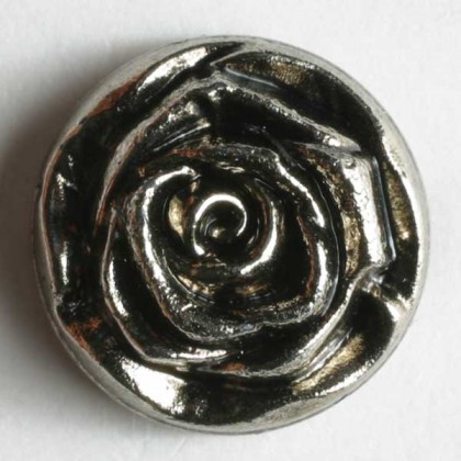 Modeknopf - ALTSILBER - Größe: 14mm