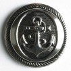 Modeknopf - ALTSILBER - Größe: 14mm
