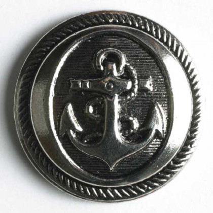 Modeknopf - ALTSILBER - Größe: 14mm