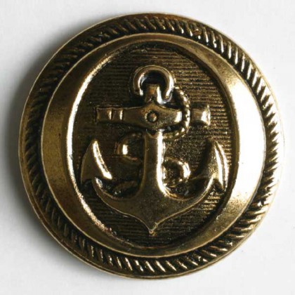 Modeknopf - ALTGOLD - Größe: 14mm