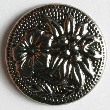 Modeknopf - ALTSILBER - Größe: 19mm