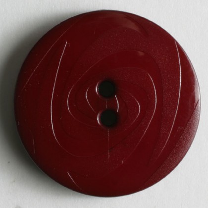 Modeknopf - WEINROT - Größe: 19mm