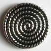 Modeknopf - ALTSILBER - Größe: 23mm