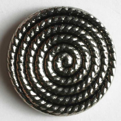 Modeknopf - ALTSILBER - Größe: 23mm