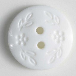 Modeknopf - WEISS - Größe: 18mm
