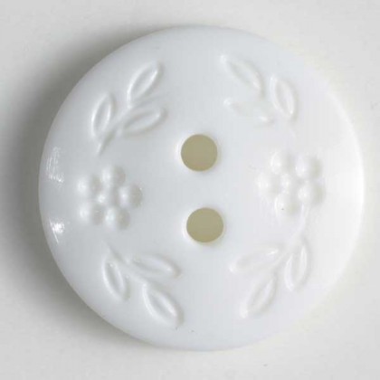 Modeknopf - WEISS - Größe: 18mm
