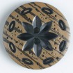 Modeknopf - SCHWARZ - Größe: 23mm