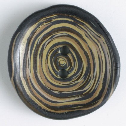 Modeknopf - SCHWARZ - Größe: 28mm