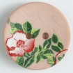 Modeknopf Blume - PINK - Größe: 28mm