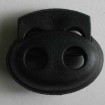 Kordelstopper - SCHWARZ - Größe: 18mm