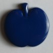Kinderknopf Apfel - BLAU - Größe: 14mm