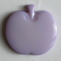 Kinderknopf Apfel - LILA - Größe: 14mm