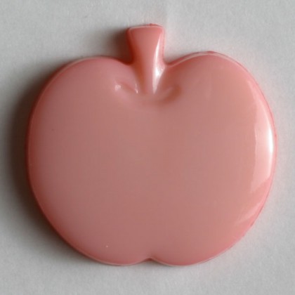 Kinderknopf Apfel - PINK - Größe: 14mm
