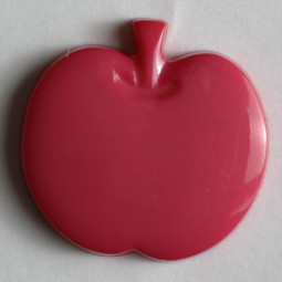 Kinderknopf Apfel - PINK - Größe: 14mm