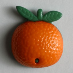 Kinderknopf Orange - GRÜN - Größe: 18mm