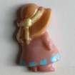 Kinderknopf Puppe - PINK - Größe: 23mm