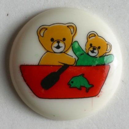 Kinderknopf Bär - BEIGE - Größe: 15mm