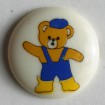 Kinderknopf Bär - BEIGE - Größe: 15mm