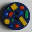 Kinderknopf - MARINEBLAU - Größe: 15mm