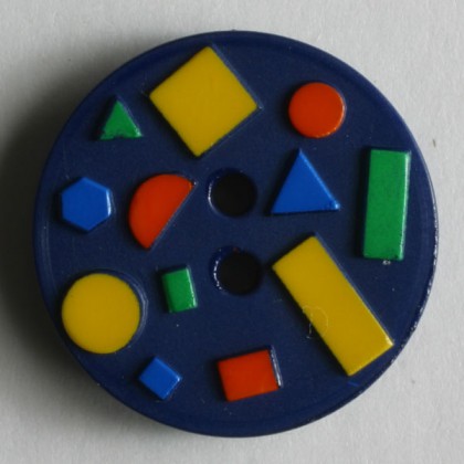 Kinderknopf - MARINEBLAU - Größe: 18mm