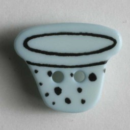 Kinderknopf Fingerhut - BLAU - Größe: 15mm