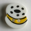 Kinderknopf Spule - WEISS - Größe: 15mm
