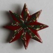 Kinderknopf Weihnachtsstern - ROT - Größe: 20mm