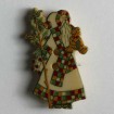 Kinderknopf Nikolaus - BEIGE - Größe: 25mm