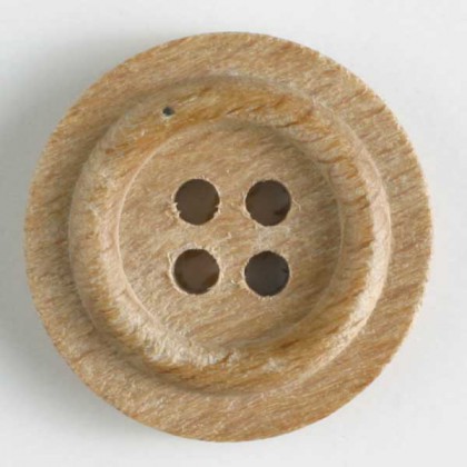 Holzknopf - BRAUN - Größe: 25mm