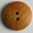 Holzknopf - BRAUN - Größe: 13mm