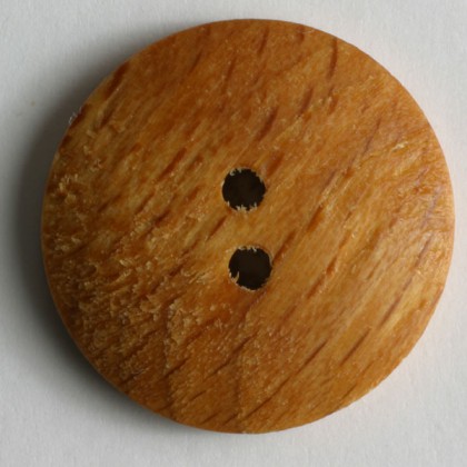 Holzknopf - BRAUN - Größe: 13mm