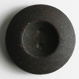 Holzknopf - BRAUN - Größe: 28mm