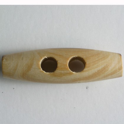 Holzknopf - BRAUN - Größe: 42mm
