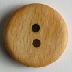 Holzknopf - BRAUN - Größe: 28mm