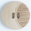 Holzknopf - BRAUN - Größe: 20mm