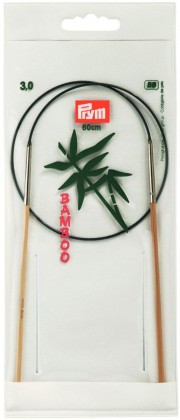 RUNDSTRICKNADEL Bambus Maß: 3mm/60cm
