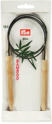 RUNDSTRICKNADEL Bambus Maß: 10mm/80cm