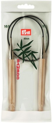 RUNDSTRICKNADEL Bambus Maß: 10mm/60cm