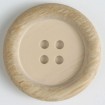 Holz-Imitationknopf - BEIGE - Größe: 23mm