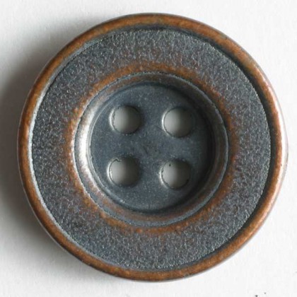 Vollmetallknopf - KUPFER - Größe: 18mm