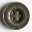 Vollmetallknopf - ALTMESSING - Größe: 18mm