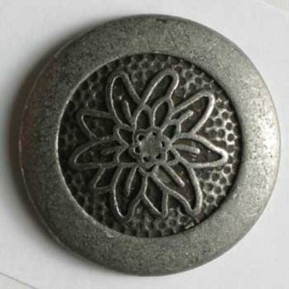 Vollmetallknopf - ALTZINN - Größe: 18mm