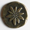 Vollmetallknopf - ALTMESSING - Größe: 20mm