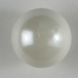 Lackierter Knopf - WEISS - Größe: 10mm