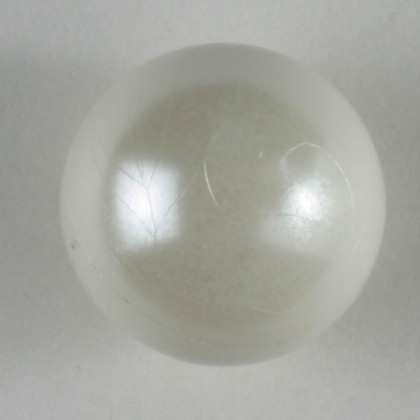 Lackierter Knopf - WEISS - Größe: 10mm