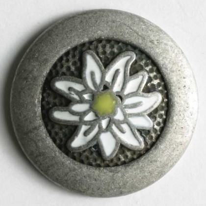 Emaillierter Vollmetallknopf - ALTZINN - Größe: 23mm