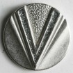 Emaillierter Vollmetallknopf - MATTSILBER - Größe: 23mm